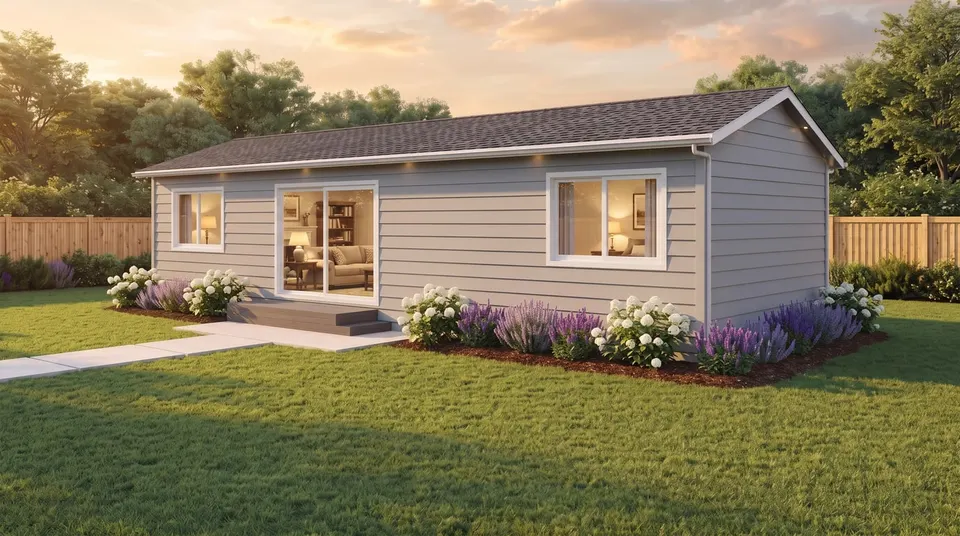 Six Sixty Duo prefab ADU exterior, 660 ft² 2 bedroom